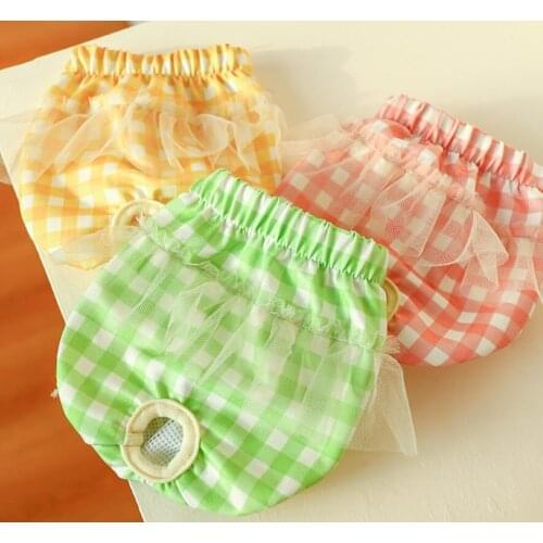 Female Dog Shorts Panties Menstruation Underwear Briefs Pet Physiological Pant Diaper Sanitary Washable