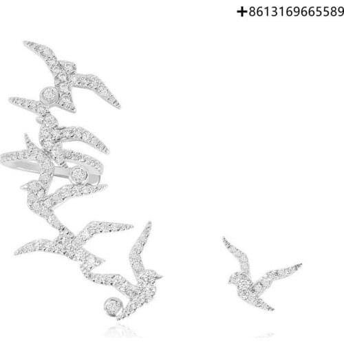 100% original high quality 1:1 copy COLLECTION LES HIRONDELLES earrings female fashion pop jewelry free postage factory direct s