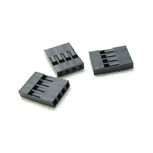 100X 2.54MM 4 Pin 4P Dupont Jumper Wire Cable Housing Female Connector Header
