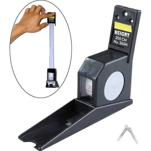 2m Stadiometer Wall Mounted Growth Stature Meter Measure Home Office Use Adult Children Ruler Height Measuring Measurement Tape