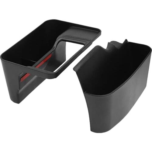 2 Pcs Gear Shifter Storage Box Console Side Phone Card Holder Manual Tray For Jeep Wrangler JL JLU 2018 2019 Gladiator JT 2020
