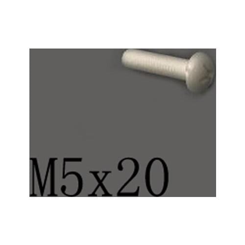 2pcs M5x20mm Phillips Round Head Screw Ceramic Insulated Bolt High Temperature Corrosion Resistance Zirconin