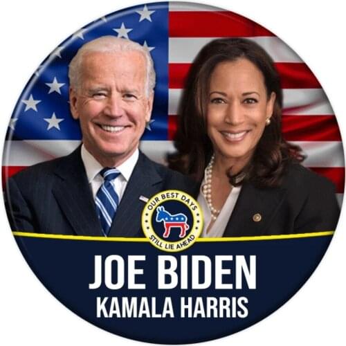 2020 Joe Biden Brooches Button Pin Sports Brooch Lets U.S. President Supporters Presidential Election Badge