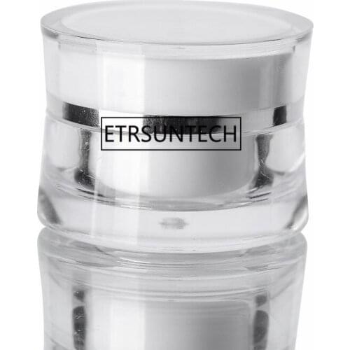 5g Acrylic White Jar Round Cosmetic Container Empty Cream Jar,Plastic Cosmetic Packaging Bottle F1239