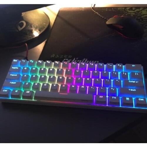60% Mechanical Keyboard Bluetooth 4.0 Type-C RGB 61 Keys Mechanical Gaming Keyboard Cherry Blue Red Sliver Switch