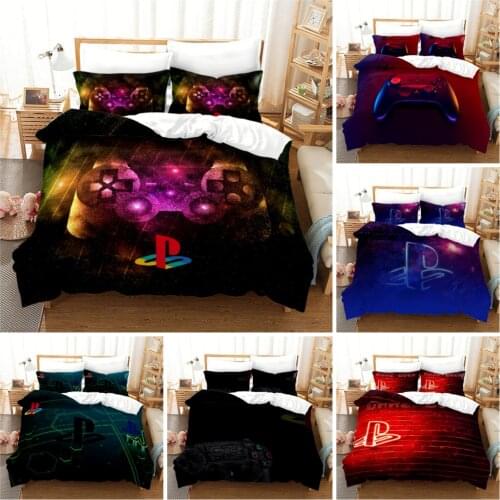 7 Style play station print duvet cover set I love play game print bedding Set US/EU/AU Twin/Queen/King Size bed sets for kids