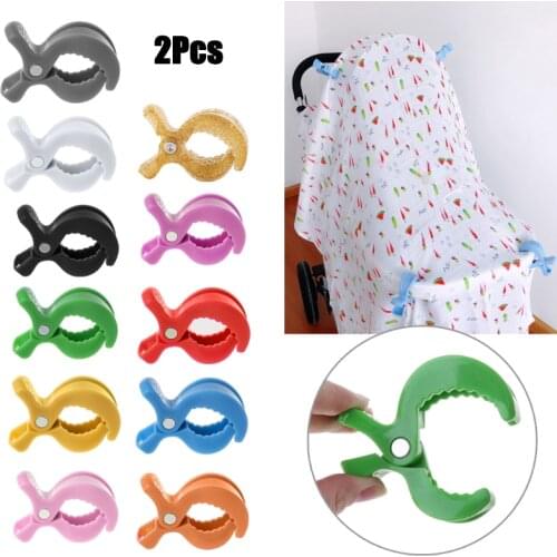 1Pcs Baby Car Seat Accessories Toy Lamp Pram Stroller Peg To Hook Cover Blanket Clips