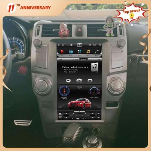 13.6 Inch For Toyota 4 Runner 2009-2019 Android 10.0 4+64GB Tesla style Car GPS Navigation Multimedia Player Radio Carplay DSP