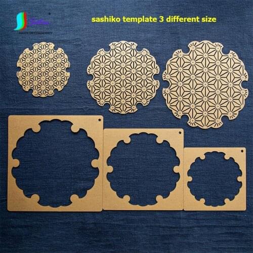 DIY Tool Embroidery Make Pad Decoration Pillow Snow Wheel Pattern Round Lace Acrylic Transparent Sketch Sashiko Template