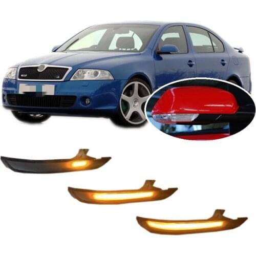 For Skoda Octavia 1Z3 1Z5 2004 2005 2006 2007 2008 Dynamic LED Indicator Turnlight Repeater Side Mirror Signal