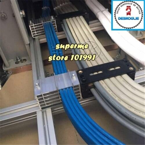 DEBROGLIE 2pcs Aluminum wire fixer for machine cabinet Integrated wiring clamp Fixed cable combs tidy tools for computer room