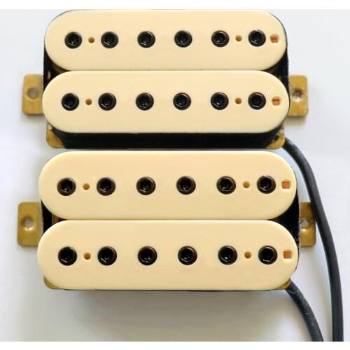 Donlis 1set hex screws humbucker guitar pickups with splitting output wires in multi colors with