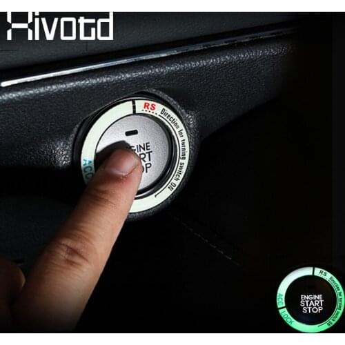 Hivotd For Haval F7 F7X 2018 2019 2020 Car Ignition Circle Key Ring Decoration Cover Stickers Automobiles Interior Accessories