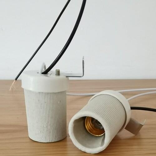 Ceramic Lampholder E14 Base Lamp Holder Lighting Fittings Accessories Screw E14 Lamp Holder