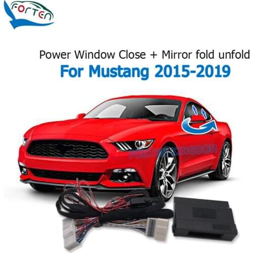 Car Automatic window close and mirror folding unfold Module kit For Mustang GT 2015-2019