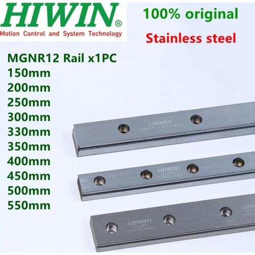 HIWIN stainless steel MGN12 Linear Guide MGNR12C Rail 12mm linear guideway 200 250 300 330 350 400 500 550 mm Customized length