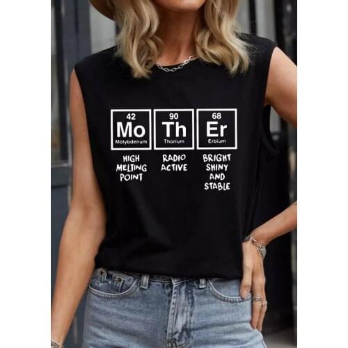 Molybdenum Thorium Erbium Mother Casual Tank top Funny mom life summer trendy Loose tank beach party shirts women tops