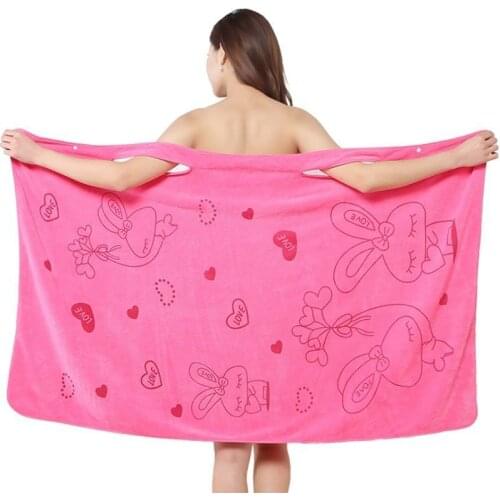 Microfiber Soft Bath Towel Fashion Women Sexy Wearable Quick Dry Magic Bathing Beach Spa Bathrobes Wash Clothing Beach Dresses