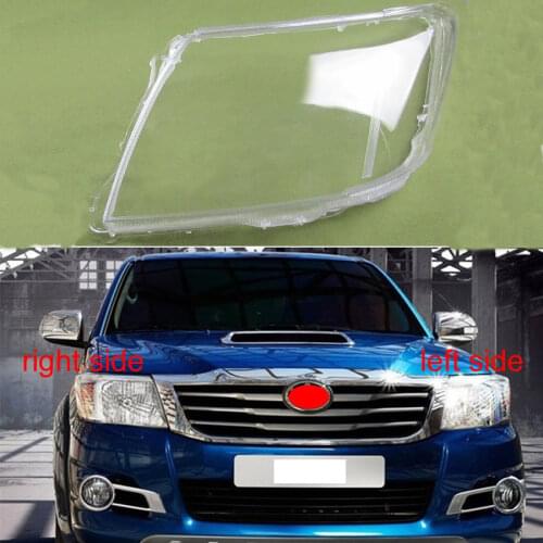 For Toyota Hilux VIGO Pickup 2012 2013 2014 Lampshade Headlamp Shell Lampmask Headlight Cover Transparent Shade Lens Mask