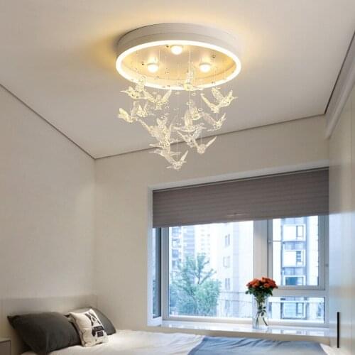 Cross border wholesale childrens room bedroom light simple modern warm romantic princess room led ceiling light