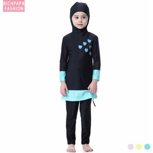 Modest Burkinis islamic Plus Size Girl Brand maillot de bain Muslim swimsuit floral hijab swimwear Bathing