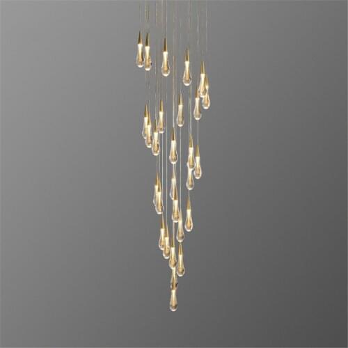 Modern Cyrstal Luxury Pendant Lamp Gold Plating Kitchen Hotel Hall Nordic Home Loft Hanging Lamp Bedroom Pendant Light Fixtures