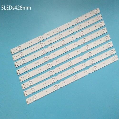 100% New 8pcs/Kit LED strips for GRUNDIG 40 TV 40VLE525 40VLE525BG LSC400HM09 A02 SAMSUNG 2013ARC40 3228N1 5 REV1.1