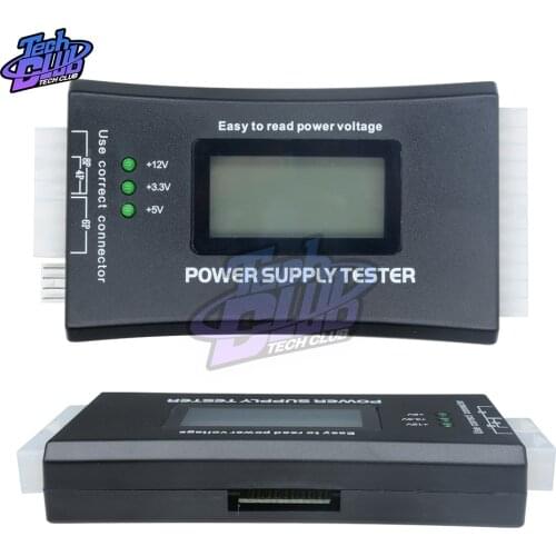 Digital LCD Display Power Supply Tester PC Computer 20 / 24 Pin Check Quick Bank Supply Power Measuring Diagnostic Tester Tools