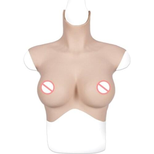 Upgrade 7 Generation C/D/E Cup Silicone Breast Forms Realistic Huge Fake Boobs For Crossdresser Drag Queen Transgender