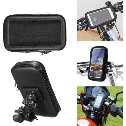 Waterproof Bicycle Motorcycle Phone Holder Bike Phone Touch Screen Bag 5.5-6.4 Inch Handlebar Holder For IPhone