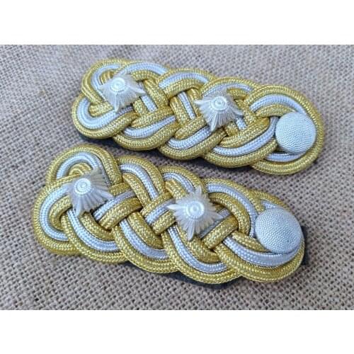 WWII WW2 GERMAN ELITE WAFFEN GENERAL OFFICER ( Lt. General ) SHOULDER BOARDS PAIR OF