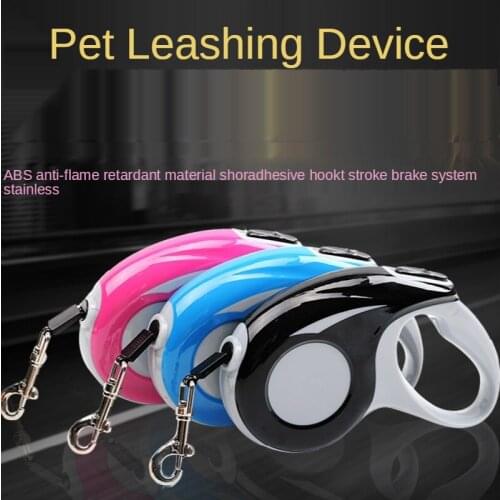3m 5m Durable Dog Leash Automatic Retractable Nylon Cat Lead Extension Puppy Walking Running Lead Roulette For Dogs