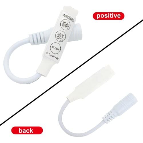 1/5/10Pcs Mini RGB Controller Dimmer With DC Female Adapter 12V 12A 144W 3 Keys 19 Modes 20 Colors For 5050 3528 RGB LED Strip