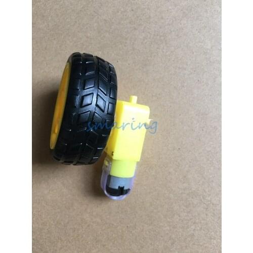 1 Plastic Wheel Parts Driven Wheel with Motor Induction Wheel DIY Toy Spare Parts for RC Tank Car Model