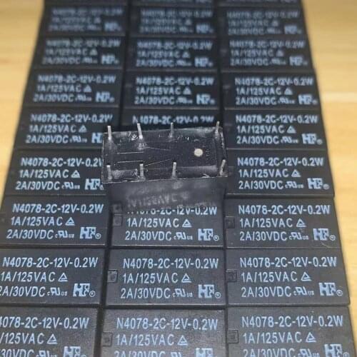 10pcs/Lot N4078-2C-12V RELAYS 12VDC, 8pin 4078
