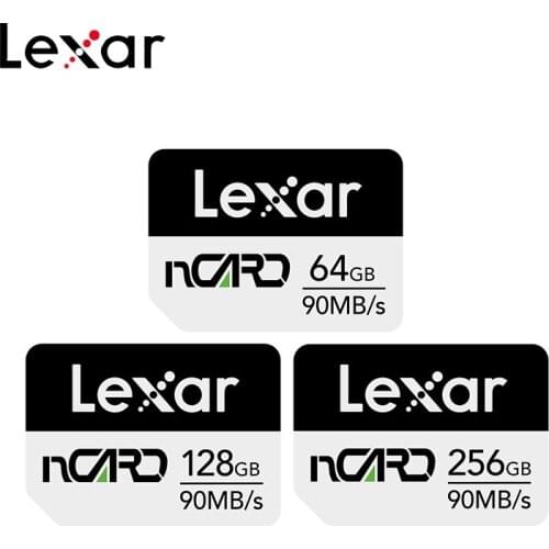 100% Original Lexar Memory Card 256GB ncard High Speed Reading 90M/s 64GB 128GB For Huawei Nano Card