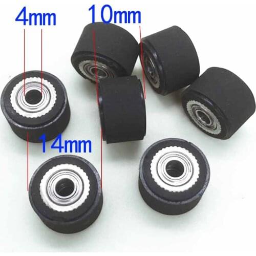 3pcs for Mimaki Cutting Plotter Vinyl Cutter Pinch Roller 4*14*10mm size Push Wheel Roll Feed Rubber Copper