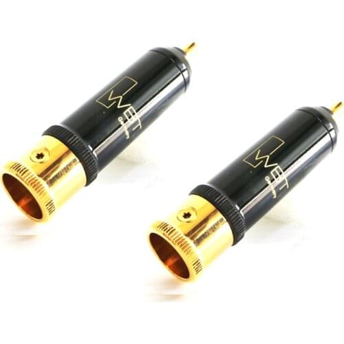 4Pcs WBT-0152Cu 24K gold plated RCA plug connector HIFI RCA Cabel Plug