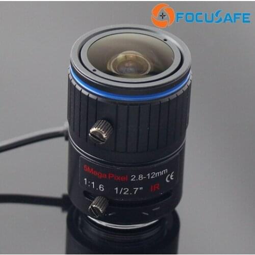 Focusafe 5 Megapixel 2.8-12mm Varifocal Auto iris IR CCTV Camera Lens
