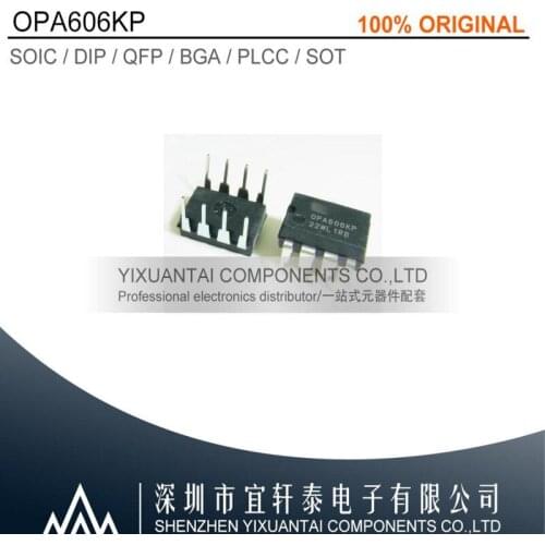 5pcs/lot 50pcs/lot 100pcs/lot Free shipping 100% original OPA606KP OPA606 DIP8