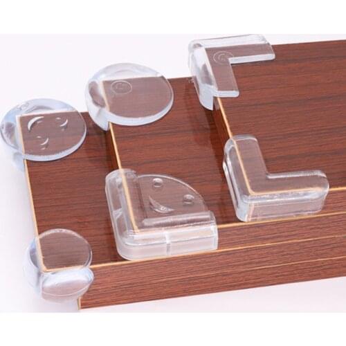 5PCS Baby Safety Silicone Protector Table Corner Edge Kids Protection Cover Children Anticollision Edge & Guards for Desk Table