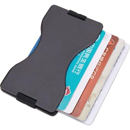 Aluminum Credit Card Holder Men Slim Anti Protect Travel ID Card holder Women Rfid Blocking Wallet Metal business card holder