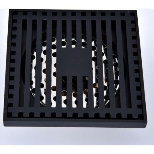 Black Oil Rubbed Brass Bathroom Floor Anti-odor and Insect-Proof Shower Drain Dhr071