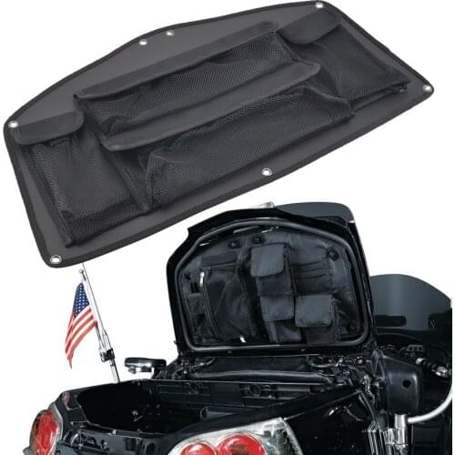 Black Motorcycle Trunk Lid Organizer Bag Tool Storage Bag Case For Honda Gold Wing GL1800 GL 1800 2001-2017 Models