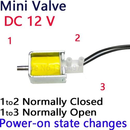 Electric 12V Mini Micro Solenoid valve Air Gas Release exhaust discouraged 2 Position 3 Way