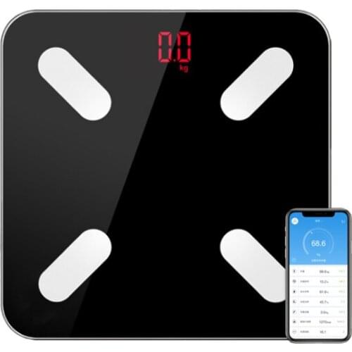 Hot Bathroom Mini Smart Weighting Scale Electronic Floor Scales For Body Weight Measure Fat Weegschaal International Version APP