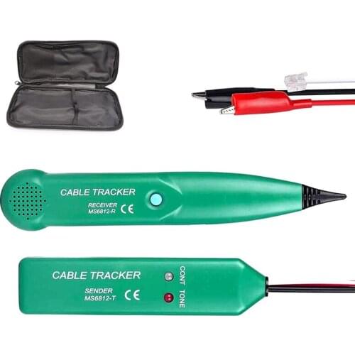 Professional MS6812 LAN Network Cable Tester Telephone Phone Wire Tracker For UTP STP Cat5 Cat6 Line Finder