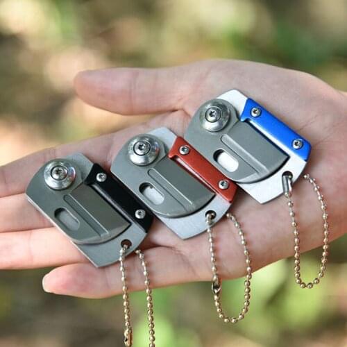 Camping Mini Peeler Keychain Survival Outdoor Tool pocket folding knife Multifunctional Mini Folding Knife Portable
