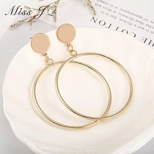 Женские золотые серьги Miss JQ China At AliExpress
