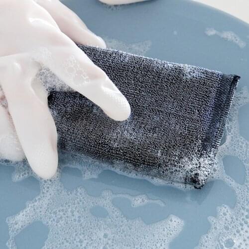 6pcs Kitchens Steel Ring Magics Dishwashing Sponge Clean Rub Pot Rust Focal Stains Sponge Removing Kit can CSV